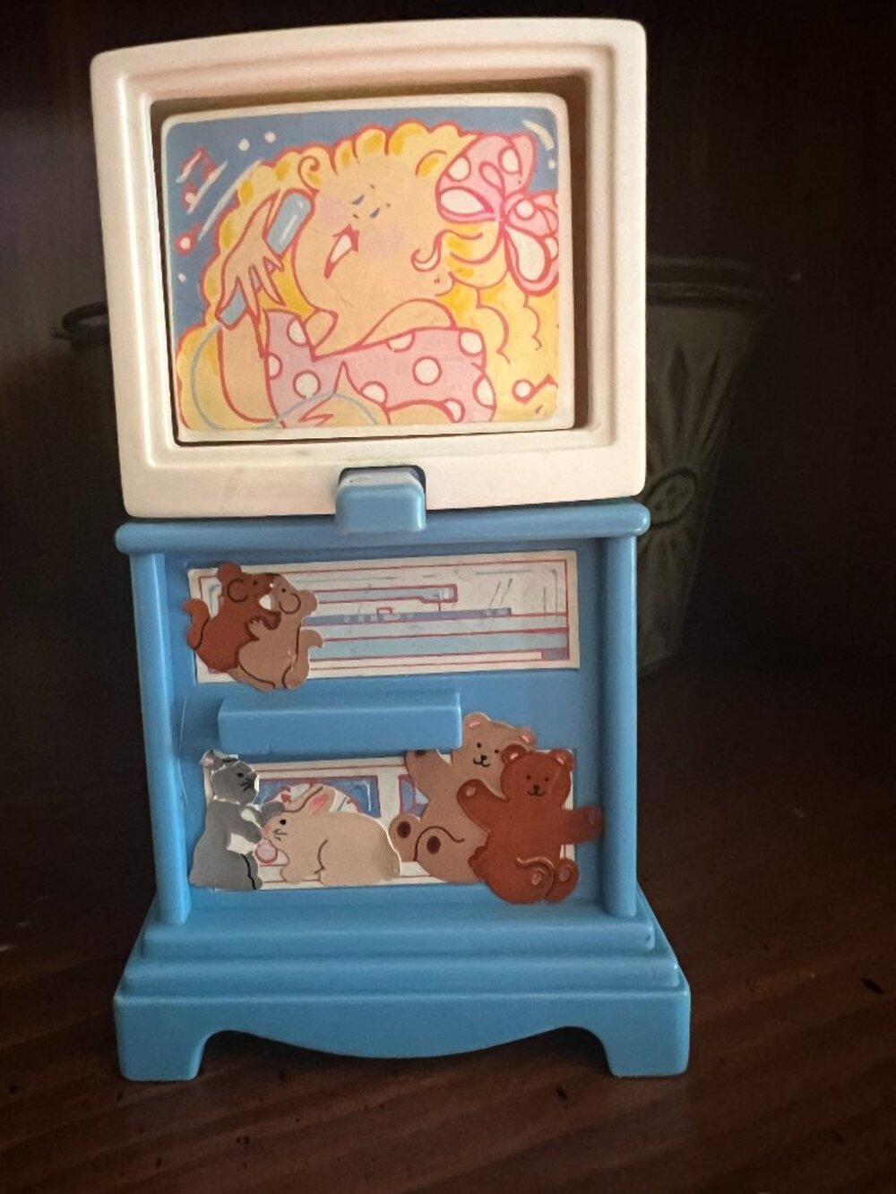Vintage Fisher Price Loving Family Dollhouse Television 1993